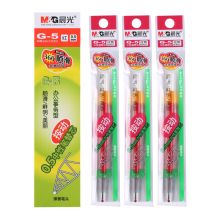 晨光（M&G）AGR67T02 中性笔芯按动子弹头0.5mm 适用K35 G-5系列替芯签字笔替芯 1盒20支装 红色（单位：盒）