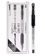 水性笔(极细)(10支/盒 三菱UM-151 黑色 | Gel pen