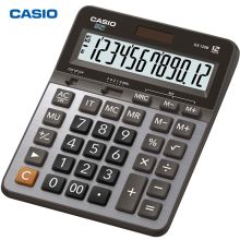 卡西欧（CASIO）GX-120B 12位商务办公计算器 超大型机金属面板 办公用品 灰色 单位：个