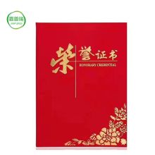 嘉普瑞 定制荣誉证书 6K 含内页打印费（单位：套）