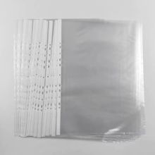 杰利 透明插页文件袋 11孔 活页保护套A3插袋 5C 保护膜套30个/包 白色 （单位：包）