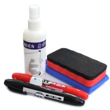 AUCS 白板伴侣组合套装 （白板清洁剂×1、白板笔×2、磁性白板擦×1、清洁布×1） 本色 单位：套