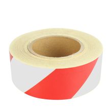 谋福 5cm*100m 红白色斜纹一次性警示胶带 （单位：卷）