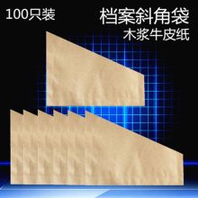 国产 大号 100克 A4 空白三角档案文件袋（单位：包）