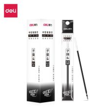 得力 Deli S760  0.5mm子弹头 20支/盒 中性笔芯 黑色 （单位：盒）