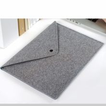 若山 SY-RS017 高档毛毡A4文件袋（可放入小型电脑）黑色/灰色 （单位：个）
