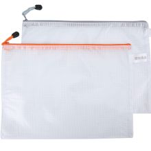 晨光 ADM95062 A4优品网格拉链文件袋资料袋 340*250mm 6个/包 单位：包 透明