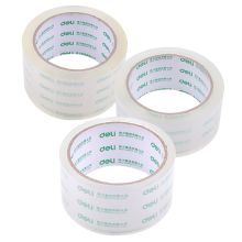 得力 30213 48mm*100y 普透封箱胶带 透明（6卷/筒）（单位：卷）