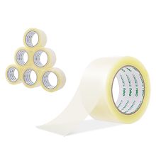 得力 30333 透明封箱胶带 60mm*100y 6个/筒 单位：筒 本色