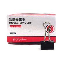 欧标 B2536 长尾夹 15mm 6号 1/12 单位：盒 黑色