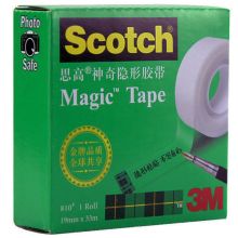 3M 思高 810-QC33 磨砂透明胶带 19mm*33m 透明 单位：包