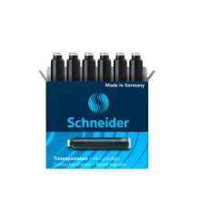 施耐德（schneider） 6601-1 钢笔墨囊德国进口墨水胆欧标钢笔适用 黑色 6支/盒(单位：支)