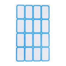 浩立信 07000085 不干胶粘纸贴 49*29mm 蓝色 50张 单位:包