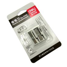 得力 0540 锌合金双孔卷笔刀 本色（单位：只）