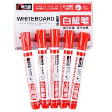金万年 K-0607 梅花塞循环 加墨白板笔 红色 单位：盒