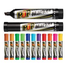 金万年 G-0928 6mm 斜方头盒装唛克笔 咖啡色