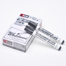 金万年 G-0611 旋转后塞循环可加墨简易白板笔 黑色