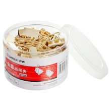 齐心 B3694 金色长尾票夹 4号 48只/筒 单位：筒