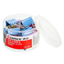 齐心（COMIX） B3633 长尾票夹 32mm 24只/筒 配色 单位：筒