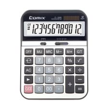 齐心 C-1245 计算器 大台 舒适按键型 黑