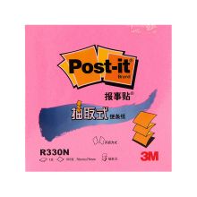 3M R330N 76*76mm 报事贴抽取系列办公装100页 荧光玫红（单位：本）