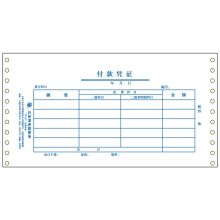 立信 TR103 付款凭证 针打凭证电脑套打账册 配（2000份/箱）（单位：箱）