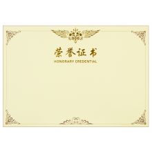 得力/deli 3231 证书芯 50张8K 通用规格,黄色