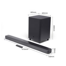 JBL Bar 5.1 SURROUND 音响家庭影院 电视音响家用 蓝牙音响 条形音箱 壁挂音响 soundbar 黑色(单位：台）