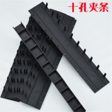 麦尔姆斯 35mm 标书装订条黑色文件梳式装订机塑料夹条蓝色 黑色夹条50根  约装300张（单位:盒）