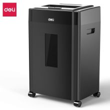 得力/deli 9904 普通碎纸机 德国5级保密多功能 单次碎纸8张 黑色