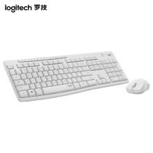 罗技（Logitech）键鼠套装 MK295 无线轻音键盘鼠标 白色（单位：套）