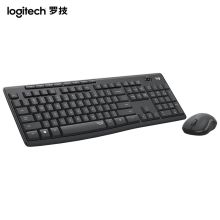 罗技（Logitech）键鼠套装 MK295 无线轻音键盘鼠标 黑色（单位：套）