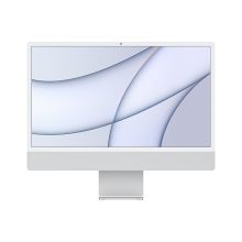Apple iMac 24英寸4.5K屏一体机电脑(新款八核M1芯片(7核图形处理器)/8G/256GSSD/MGTF3CH/A/银色/一年质保) 单位:台