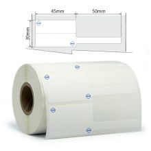 开玛 K2209 线缆标签 45mm*30mm+50mm (台式/预印LOGO)300片/卷（单位：卷）白色