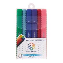 旗牌 KTX-200/12W BLOX水性签字笔 0.4mm 12色/套 单位:套 混色