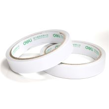 得力 30402 棉纸双面胶带 18mm*10y 16个/袋 单位：袋 白色
