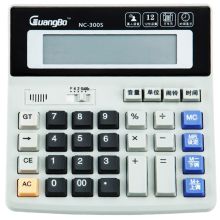 广博 NC-300S  财务语音款计算器 12位 灰色 （单位：台）
