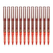 百乐（PILOT） BX-V7 直液式走珠笔中性水笔 0.7mm 12支/盒 红色 （单位:盒）