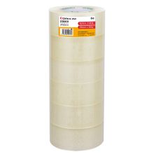 齐心 JP5520-6 普透封箱胶带 55mm*200y 6卷/筒 透明 单位：筒