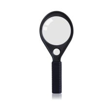 得力 9090 实用带辅助放大镜 直径75mm 黑色（单位：个）