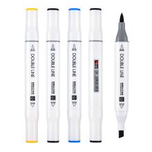 金万年 G-0964 美术专用软硬双头马克笔套装 配色 48支/盒（单位：盒）