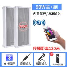 先科（SAST）户外无线蓝牙防水音柱室外挂墙音箱超市壁挂式音响商场公共广播店铺门店头餐厅背景音乐喇叭 有源90W音柱主箱+副箱