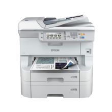 爱普生 WF-8593 部门级彩色商用墨仓式数码复合机标配双纸盒A3 银白色（计价单位：台）