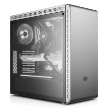 酷冷至尊 MasterBox MS600 台式电脑机箱(支持ATX主板/金属面板/钢化玻璃侧板)银色（单位：台）