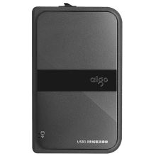 爱国者(aigo) HD816 4TB USB3.0多功能无线移动硬盘存储机线一体 (单位:个) 黑色