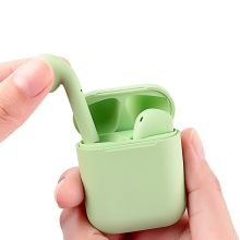 现代 i12 马卡龙蓝牙耳机 真无线运动跑步游戏双耳半入耳式耳机（单位:副）