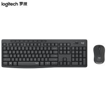 罗技 MK295 全尺寸无线静音办公键鼠套装 带无线2.4G接收器（单位:套) 黑色