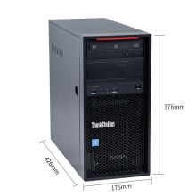 联想 ThinkStation P320 塔式工作站（i5-7500/16G/128SSD+1T/P400/RAMBO/DOS/三年保修） 黑色（单位:台）