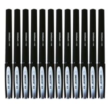 得力 S30 子弹头中性笔软胶握手 0.5mm 12支/盒 单位:盒 黑