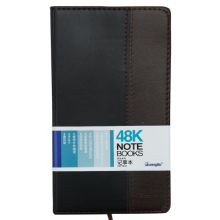 广博（GuangBo） GBP0648 拼皮皮面本 48K 120页 1本装 棕黑 单位:本